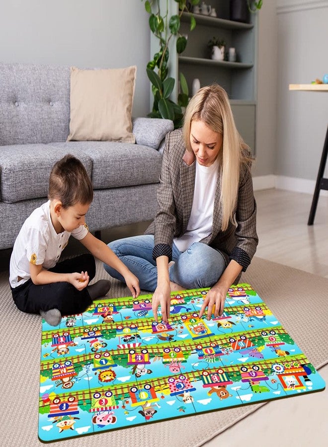 LithoConcepts Learn ABCs with Fun! 24-Piece Alphabet Train Jumbo Floor Puzzle for Toddlers - Interactive Educational Toy for Ages 3+ - Image 5